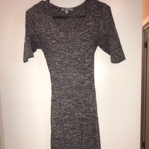 Grey midi dress